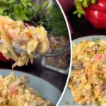 Nov recept za solato z rakovimi palčkami